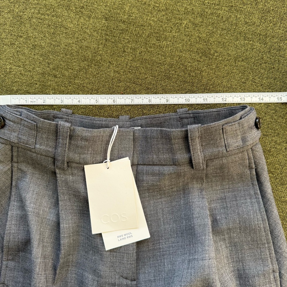 NWT COS wool blend barrel leg pants size 2 - Picture 3 of 9